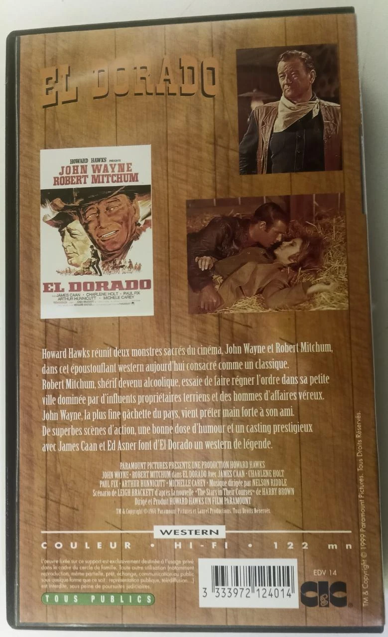 El Dorado John Wayne y Robert Mitchum en VHS – photo 4